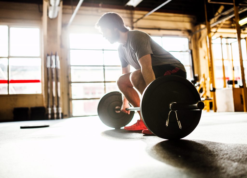 Man Doing Cross Training Workout