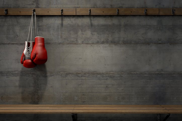 Gant de boxe vestiaire